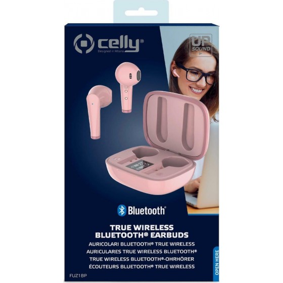 Celly True Wireless Drop Fuz Pink(FUZ1BP)