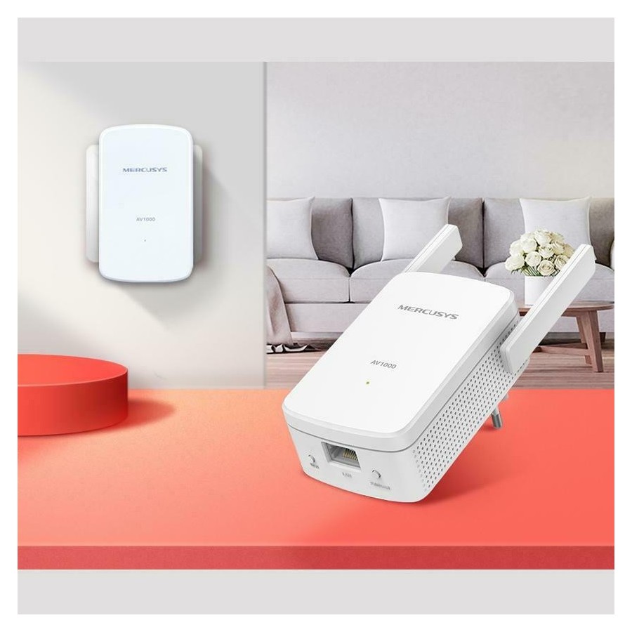 Mercusys AV1000 Gigabit Powerline Wi-Fi Extender Ver1.0 (MP510 KIT) (MERMP510KIT)