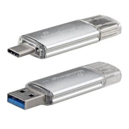 MediaRange USB 3.1 Combo Flash Drive with USB Type-C plug, 64GB (MR937)