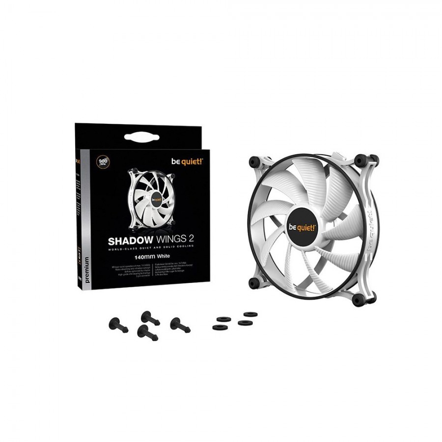 be quiet! Shadow Wings 2 case fan 140mm White (BL090) (BQTBL090)
