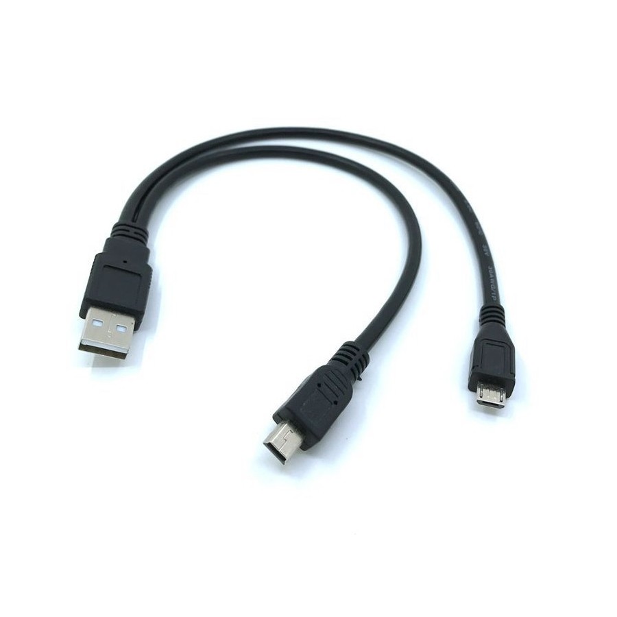 Cable USB to Mini / Micro usb Καλώδιο USB σε Mini και Micro 20cm