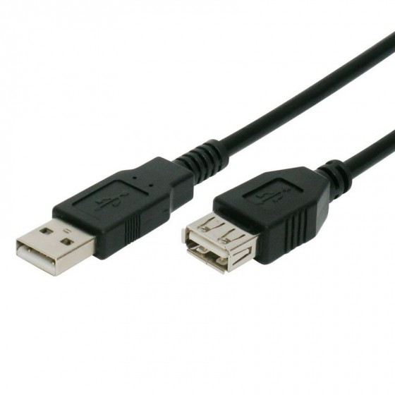 Καλώδιο Προέκτασης USB 2,0 5 Μέτρα Μαύρο DETECH(18031)
