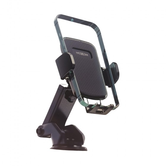Moxom Βάση Κινητού Αυτοκινήτου MX-VS47 με Ρυθμιζόμενα Άγκιστρα Μαύρη