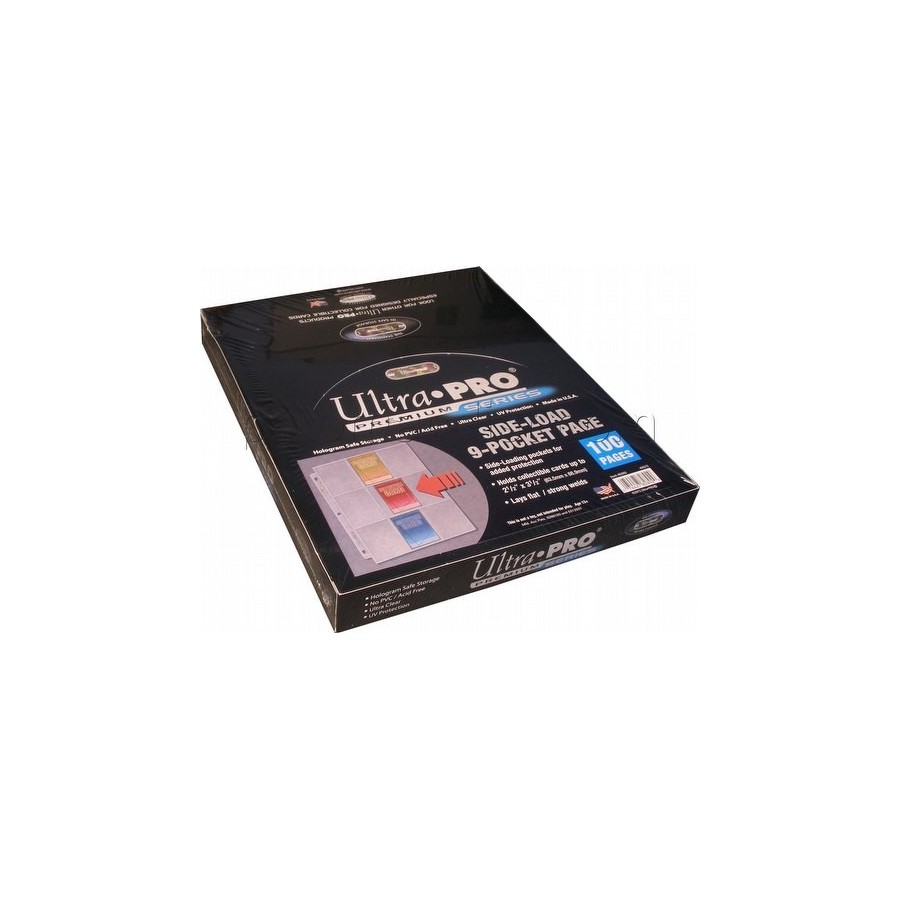 Ultra Pro 9-Pocket Platinum Side Load Page With Clear Background(REM82892)