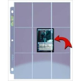 Ultra Pro 9-Pocket Platinum Side Load Page With Clear Background(REM82892)