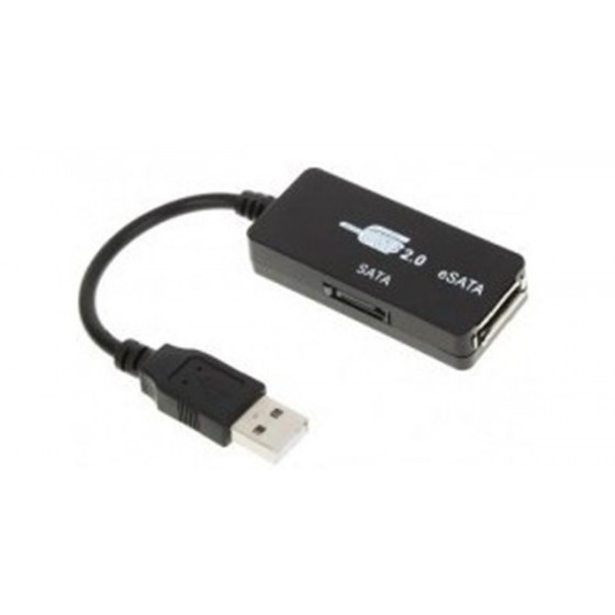 USB 2.0 to SATA/ESATA Adapter Dongle with Cables