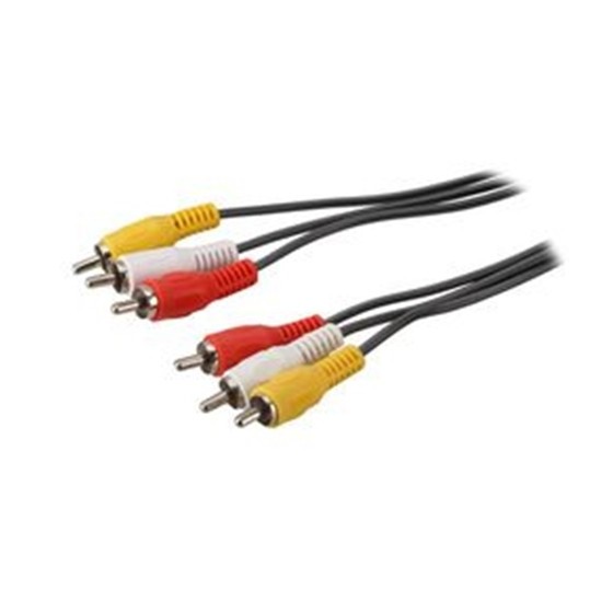 Καλώδιο 3μέτρα Nickle 3RCA Plug To 3RCA Plug