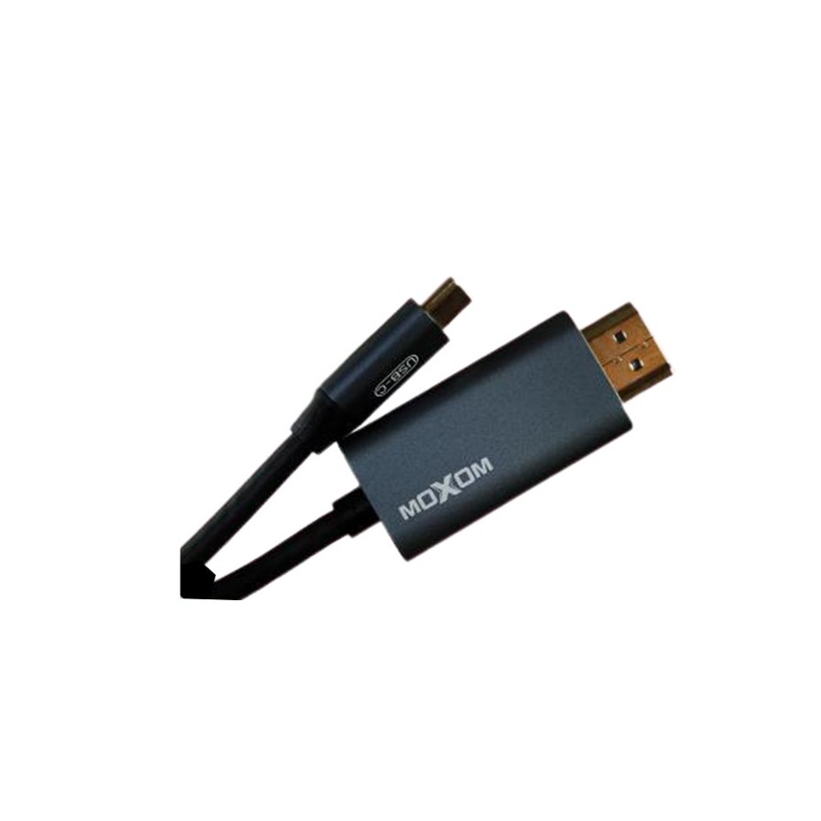 Προσαρμογέας MOXOM (MX-AX29) Type-C σε HDMI / 4K / 1,8m γκρι 1.8 Μέτρα