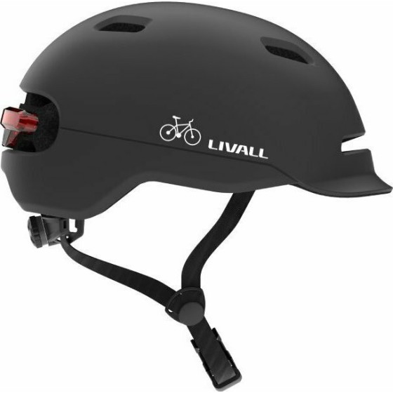 Έξυπνο Κράνος C20 Helmet Livall IPX4 57-61cm, Midnight Black with Fall Detection & Lights Μέγεθος Large(SH50)