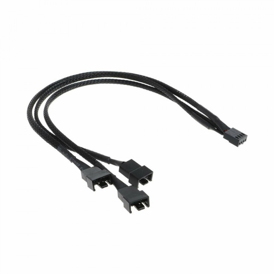 4-Pin pwm - 3x4-Pin pwm Cable 0.3m Μαύρο(18321)