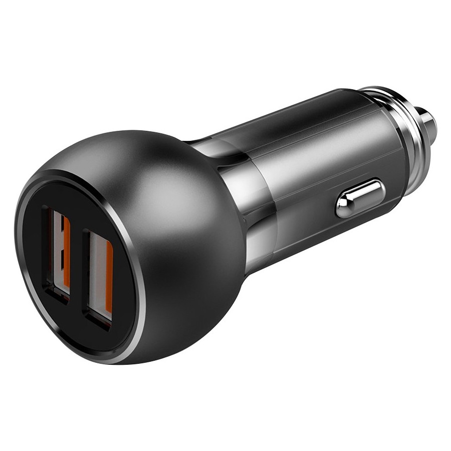 Ldnio Φορτιστής Αυτοκινήτου Γκρι C503Q Συνολικής Έντασης 3A Γρήγορης Φόρτισης με Θύρες: 2xUSB μαζί με Καλώδιο lightning(14748)