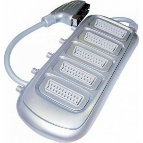 1 Scart To 5 Scart W/Switch