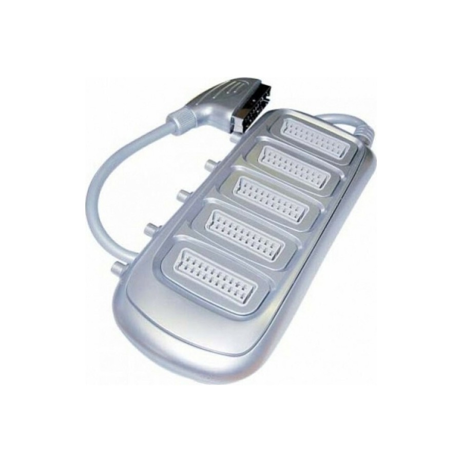 1 Scart To 5 Scart W/Switch