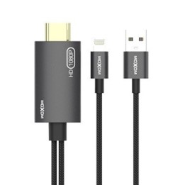 Προσαρμογέας MOXOM (MX-AX29) Type-C σε HDMI / 4K / 1,8m γκρι 1.8 Μέτρα