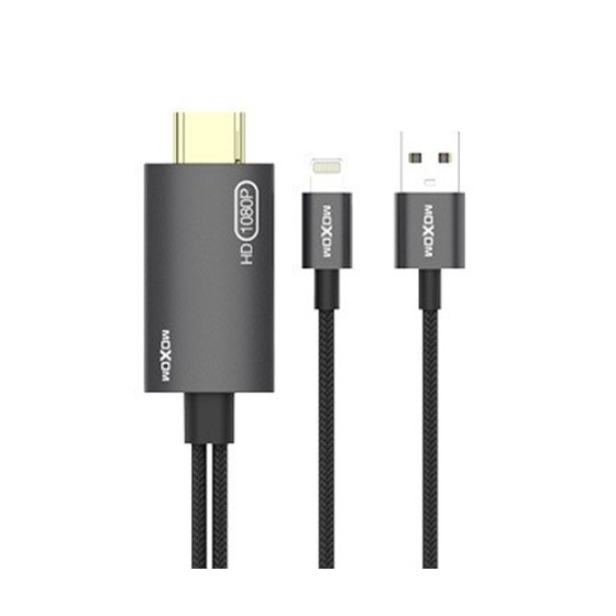 Προσαρμογέας MOXOM (MX-AX29) Type-C σε HDMI / 4K / 1,8m γκρι 1.8 Μέτρα