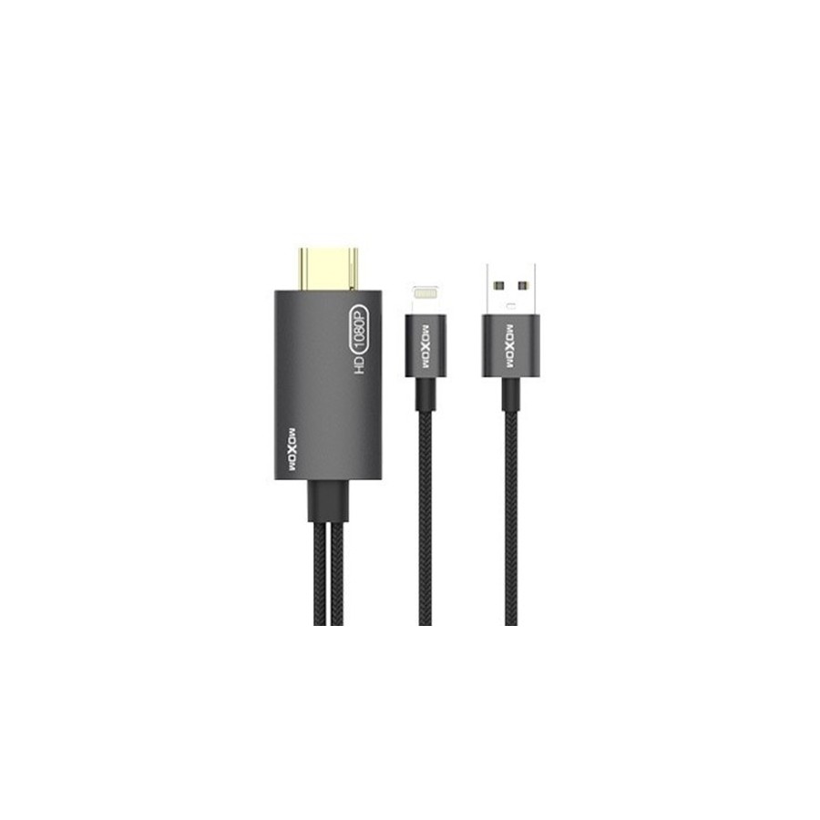 Προσαρμογέας MOXOM (MX-AX29) Type-C σε HDMI / 4K / 1,8m γκρι 1.8 Μέτρα