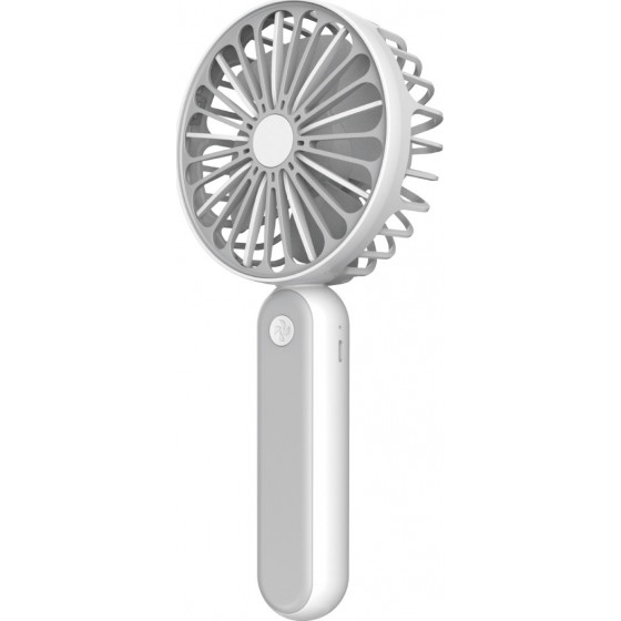 Platinet Rechargeable Desk Fan 1200 mah White/Grey(PRDF6108)