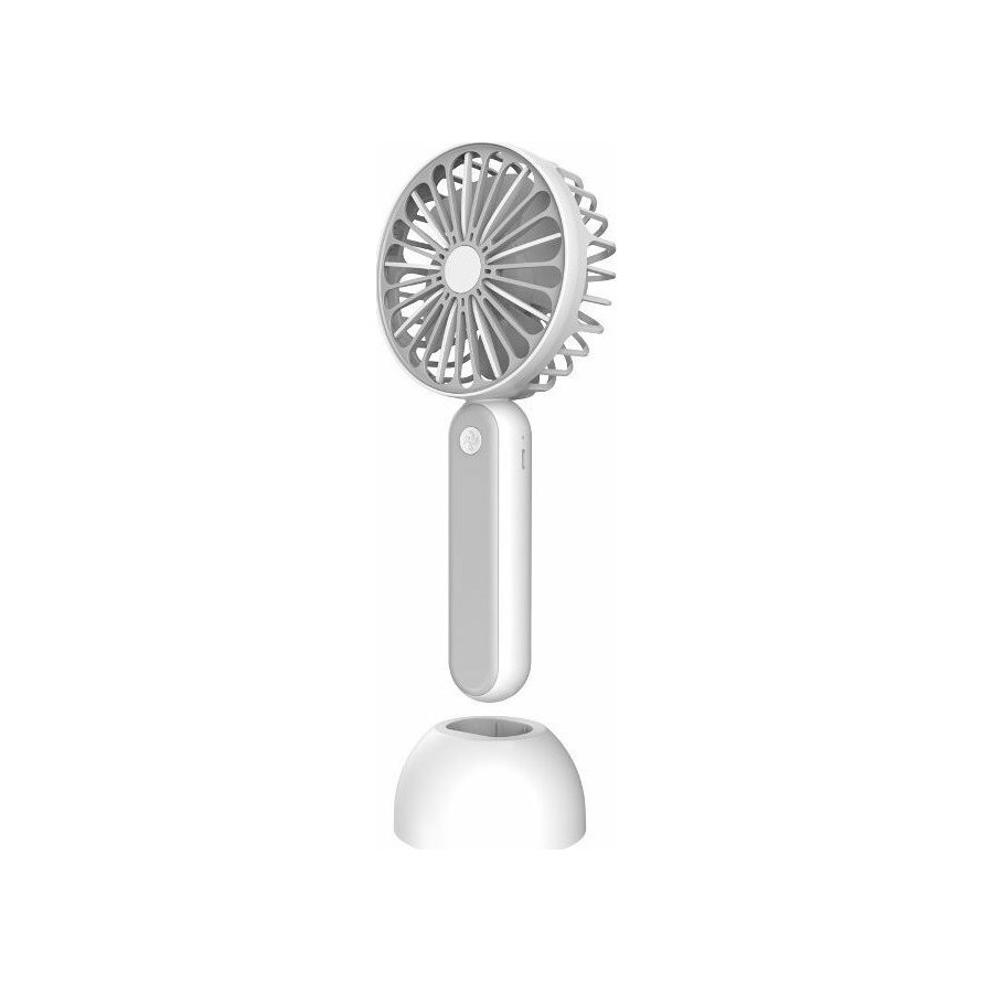 Platinet Rechargeable Desk Fan 1200 mah White/Grey(PRDF6108)
