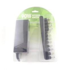 Universal Φορτιστής Laptop 90W με Καλώδιο Τροφοδοσίας και με 12 σετ βυσμάτων