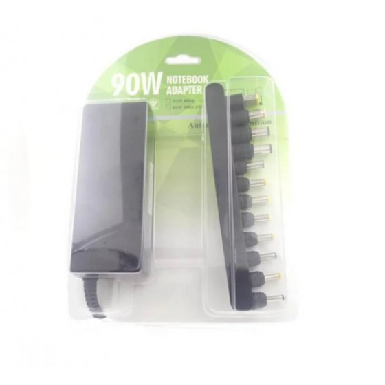 Universal Φορτιστής Laptop 90W με Καλώδιο Τροφοδοσίας και με 12 σετ βυσμάτων