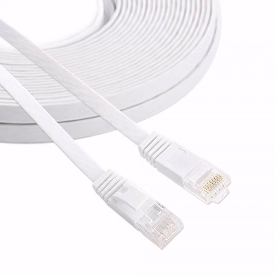 Cable LAN Cat: 6 FLAT 3.0 m DeTech καλώδιο δικτύου 3 μέτρα πλακέ cat6 