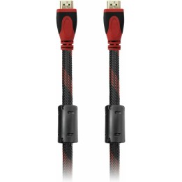 De Tech HDMI 1.4 Braided Cable HDMI male - HDMI male 25m Κόκκινο (18312)