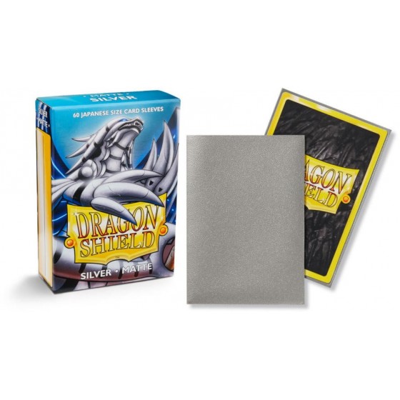 DRAGON SHIELD SILVER SMALL MATTE 60CT(ART11108)