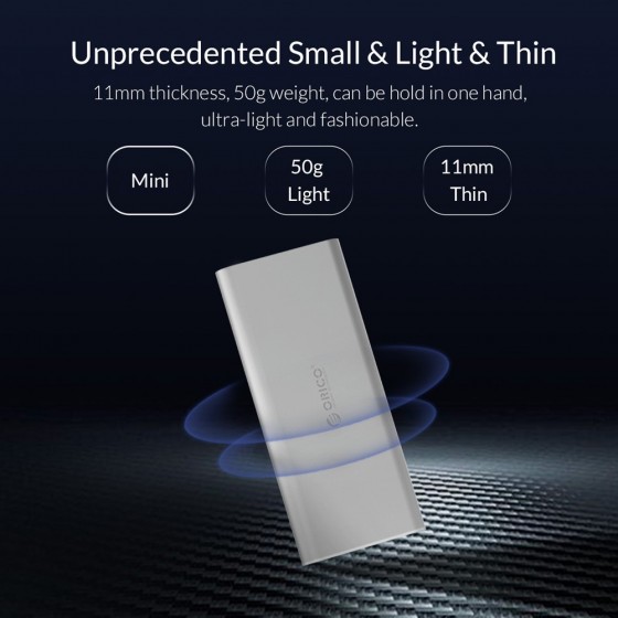 ORICO θήκη για Μ.2 B key SSD M2G-C3, USB 3.1, έως 2TB, ασημί