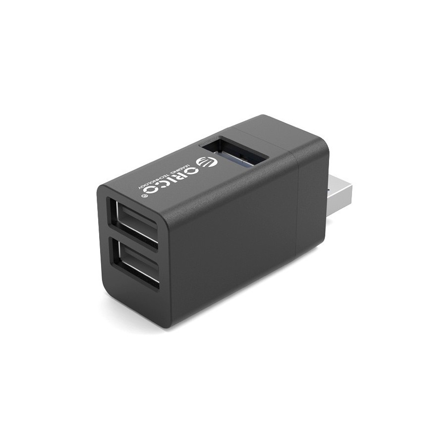 ORICO mini USB hub MINI-U32L, 3x USB ports, μαύρο