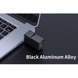 ORICO mini USB hub MINI-U32L, 3x USB ports, μαύρο