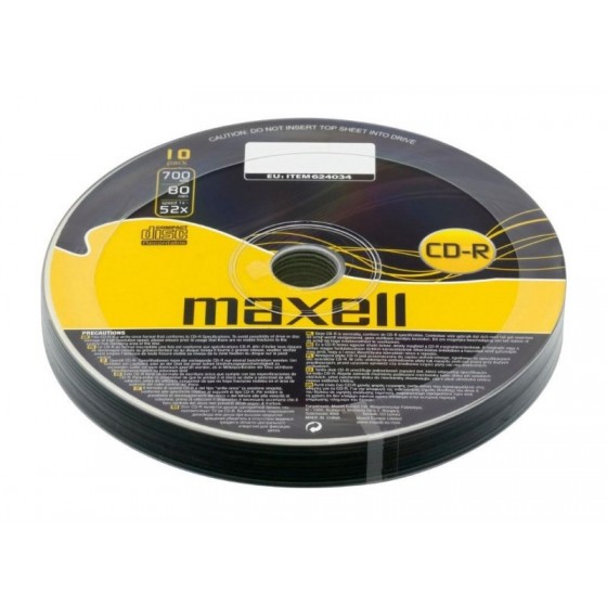 MAXELL CD-R 700MB 80MIN 52X CAKEBOX 10PCS