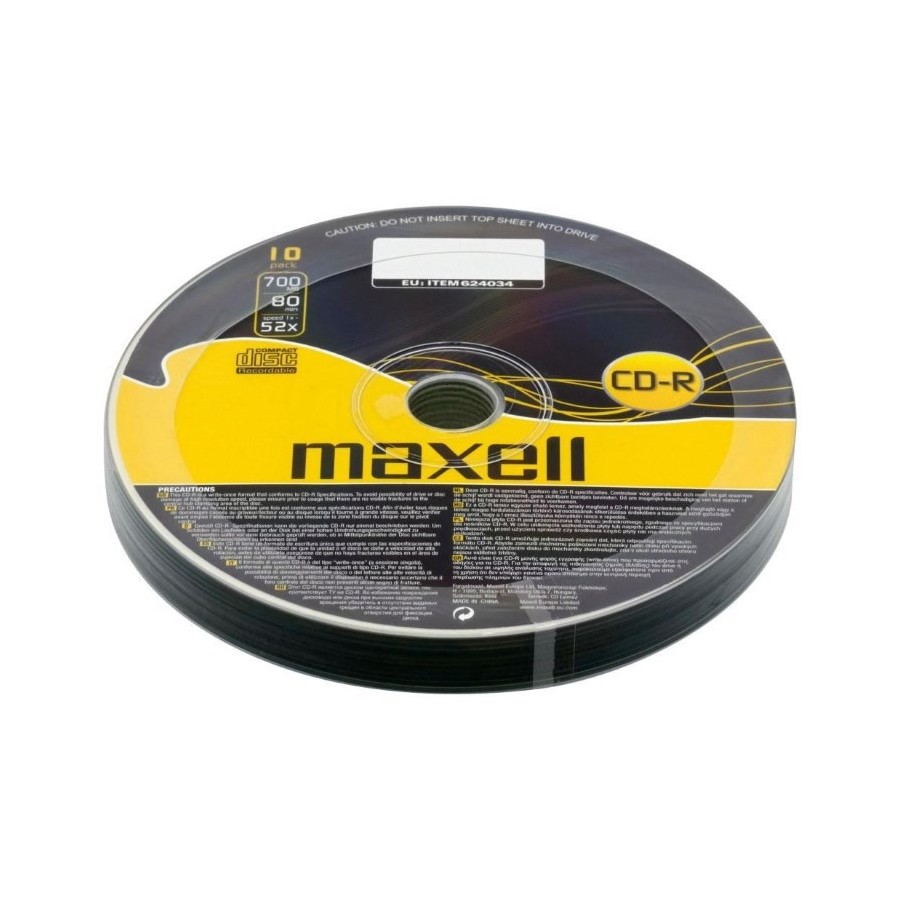 MAXELL CD-R 700MB 80MIN 52X CAKEBOX 10PCS