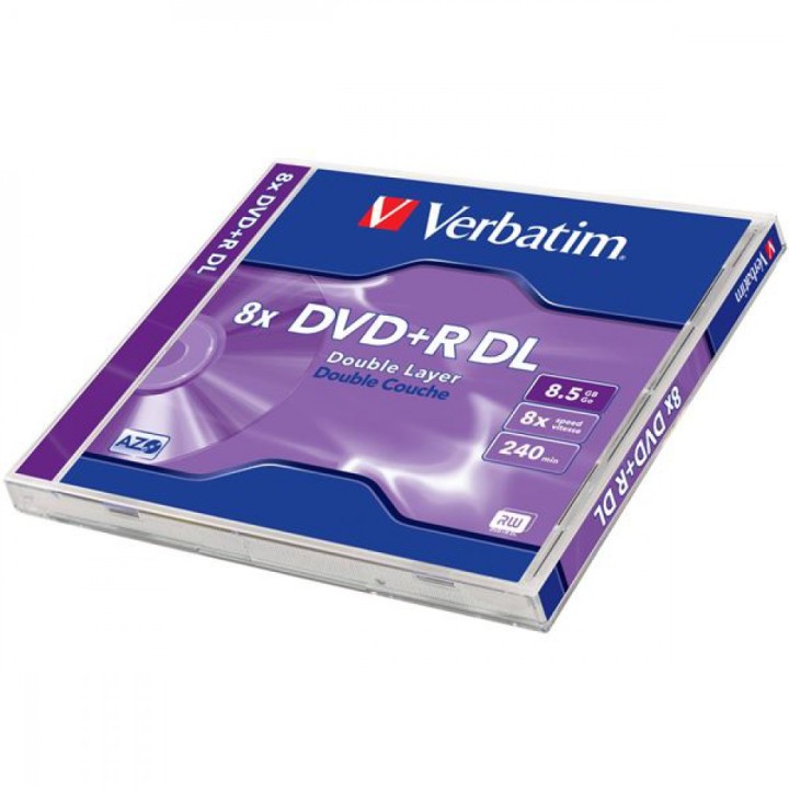 Verbatim Εγγράψιμα DVD+R Dual Layer 8.5GB 1 Τεμάχιο(43540)