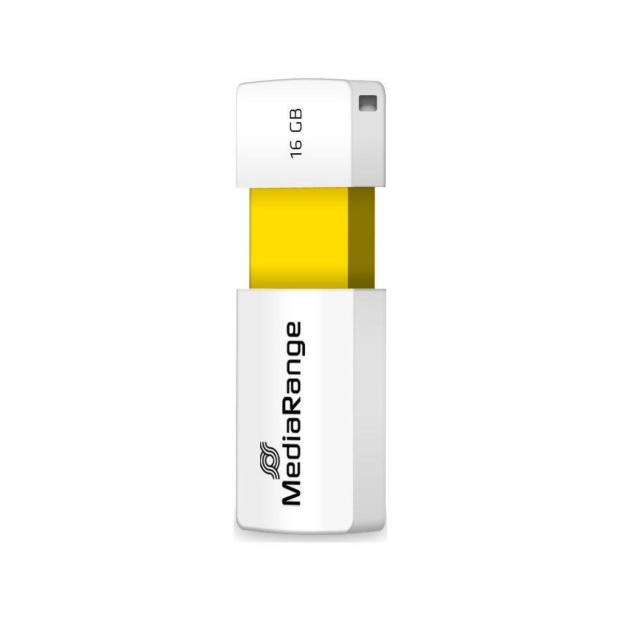 MediaRange USB 2.0 Flash Drive Color Edition 16GB (Yellow) (MR972)