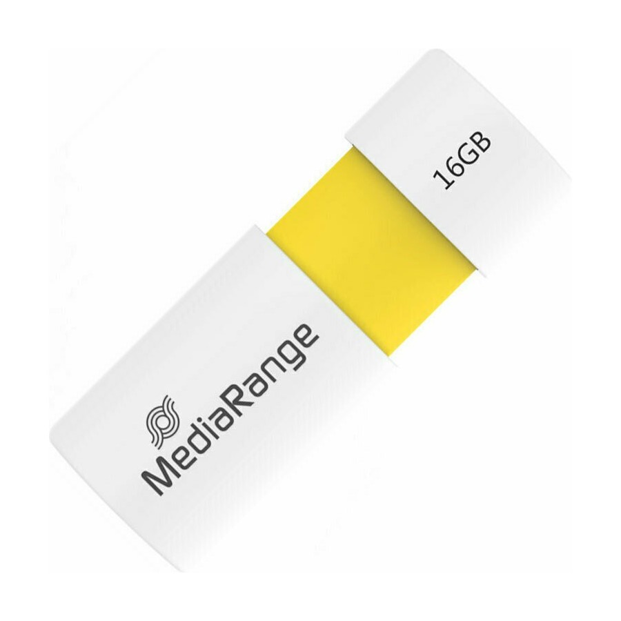 MediaRange USB 2.0 Flash Drive Color Edition 16GB (Yellow) (MR972)