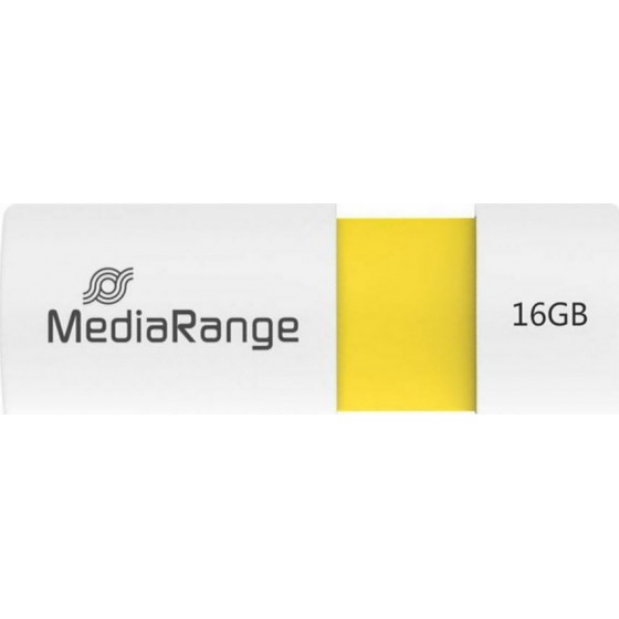 MediaRange USB 2.0 Flash Drive Color Edition 16GB (Yellow) (MR972)