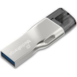 MediaRange USB 3.0 Combo Flash Drive with Apple Lightning plug 16GB (MR981)