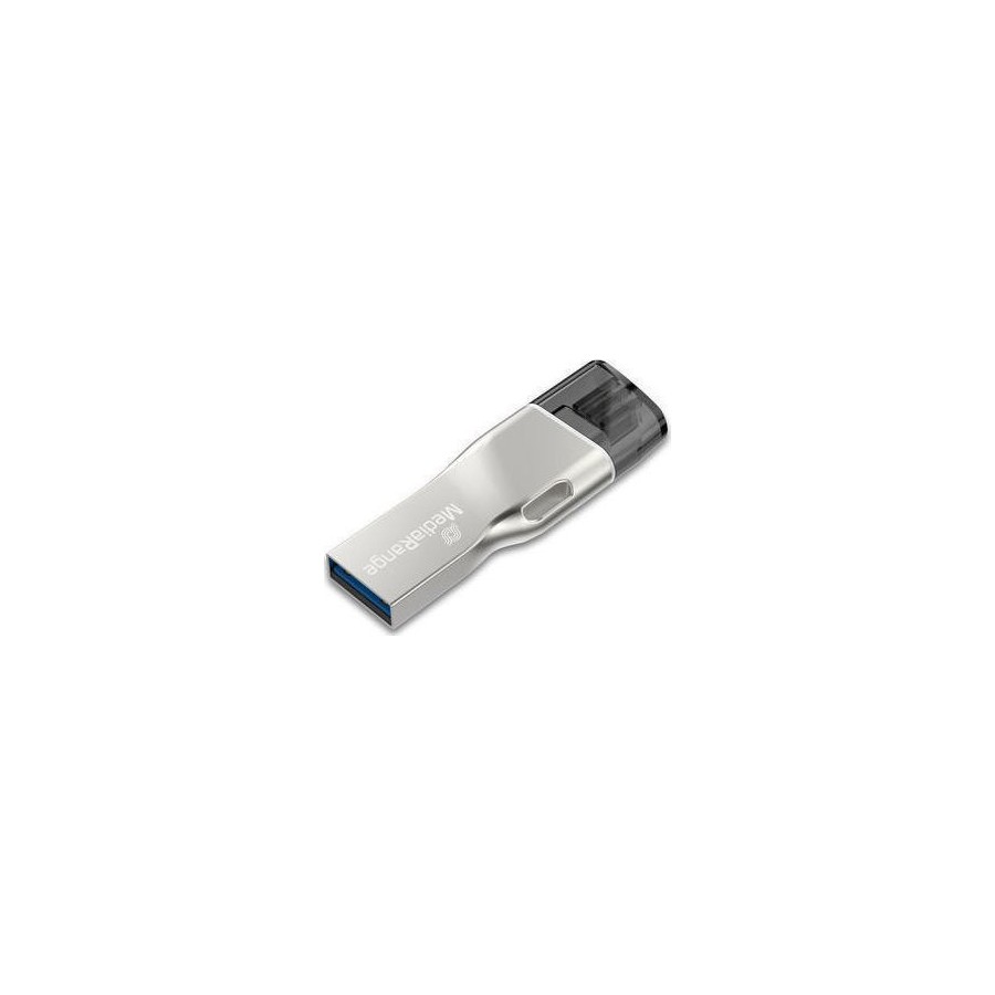 MediaRange USB 3.0 Combo Flash Drive with Apple Lightning plug 16GB (MR981)