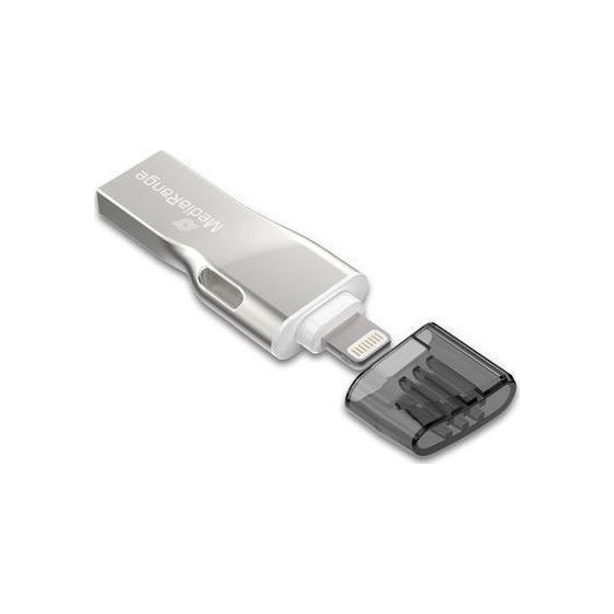 MediaRange USB 3.0 Combo Flash Drive with Apple Lightning plug 16GB (MR981)