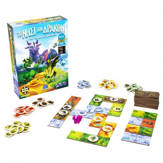 Kaissa Επιτραπέζιο Παιχνίδι Το Νησί των Δράκων (Dragomino) για 2-4 Παίκτες 5+ Ετών(KA114398)