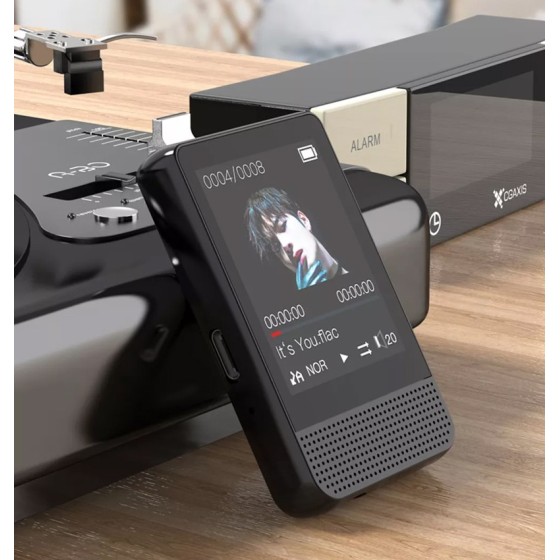 RUIZU MP3 player M16 με οθόνη αφής 1.8", 16GB, BT, ελληνικό μενού, μαύρο