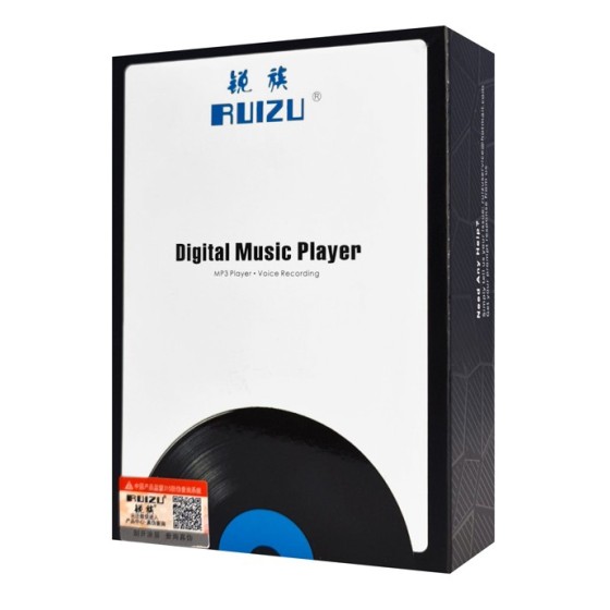 RUIZU MP3 player M16 με οθόνη αφής 1.8", 16GB, BT, ελληνικό μενού, μαύρο