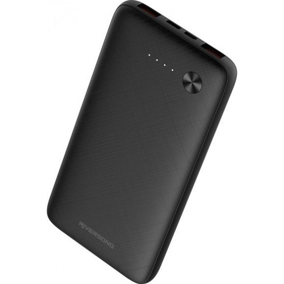 Riversong Horizon 10 Power Bank 10000mAh με 2 Θύρες USB-A Μαύρο(PB30-B)