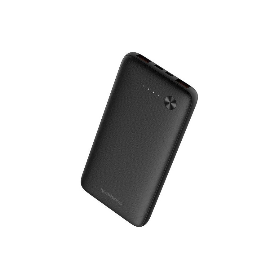Riversong Horizon 10 Power Bank 10000mAh με 2 Θύρες USB-A Μαύρο(PB30-B)