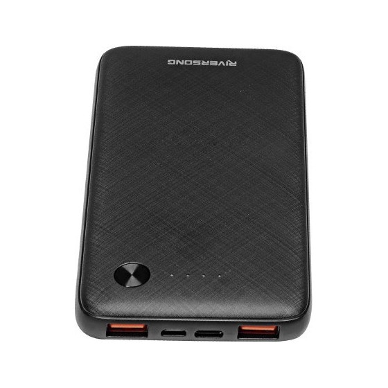 Riversong Horizon 10 Power Bank 10000mAh με 2 Θύρες USB-A Μαύρο(PB30-B)