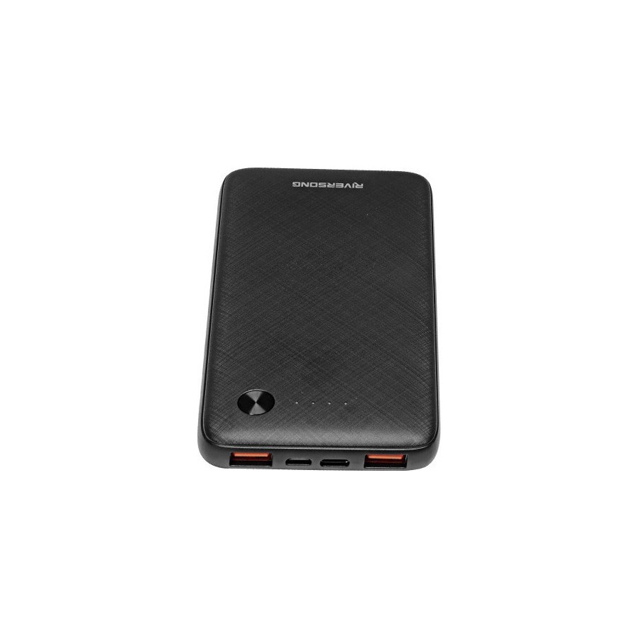 Riversong Horizon 10 Power Bank 10000mAh με 2 Θύρες USB-A Μαύρο(PB30-B)