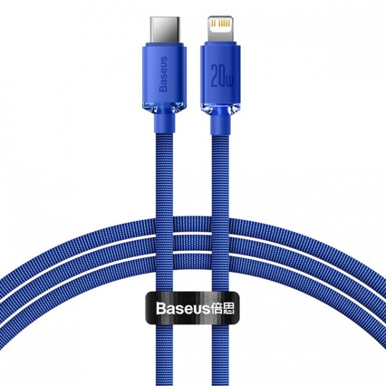 Baseus Crystal Shine Series Cable Type-C to Lightning 20W 1.2m Blue( CAJY000203)