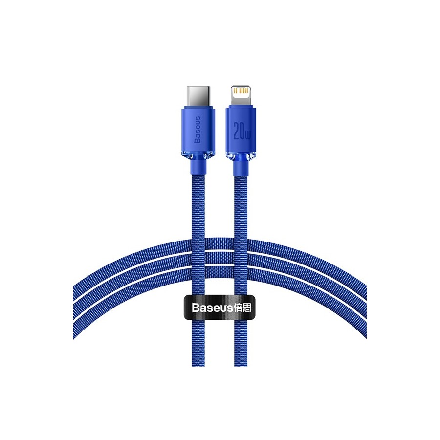 Baseus Crystal Shine Series Cable Type-C to Lightning 20W 1.2m Blue( CAJY000203)