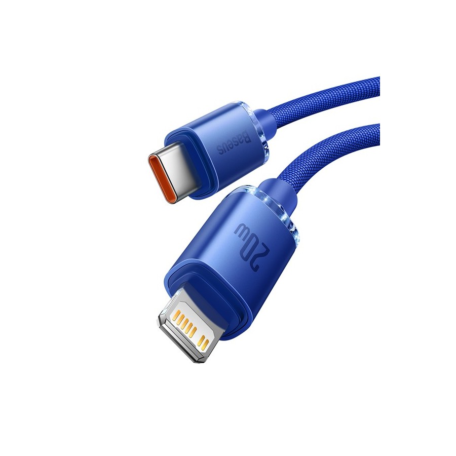 Baseus Crystal Shine Series Cable Type-C to Lightning 20W 1.2m Blue( CAJY000203)
