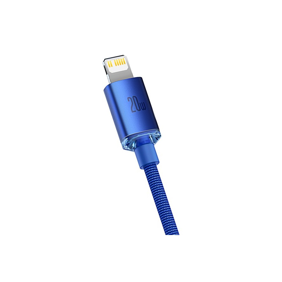 Baseus Crystal Shine Series Cable Type-C to Lightning 20W 1.2m Blue( CAJY000203)